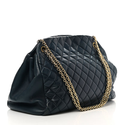 Chanel Calfskin Quilted Shoulder Bag Navy Blue 3 of 11