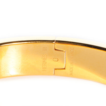 Hermes Enamel Narrow Clic Clac H Bracelet PM White 3 of 5