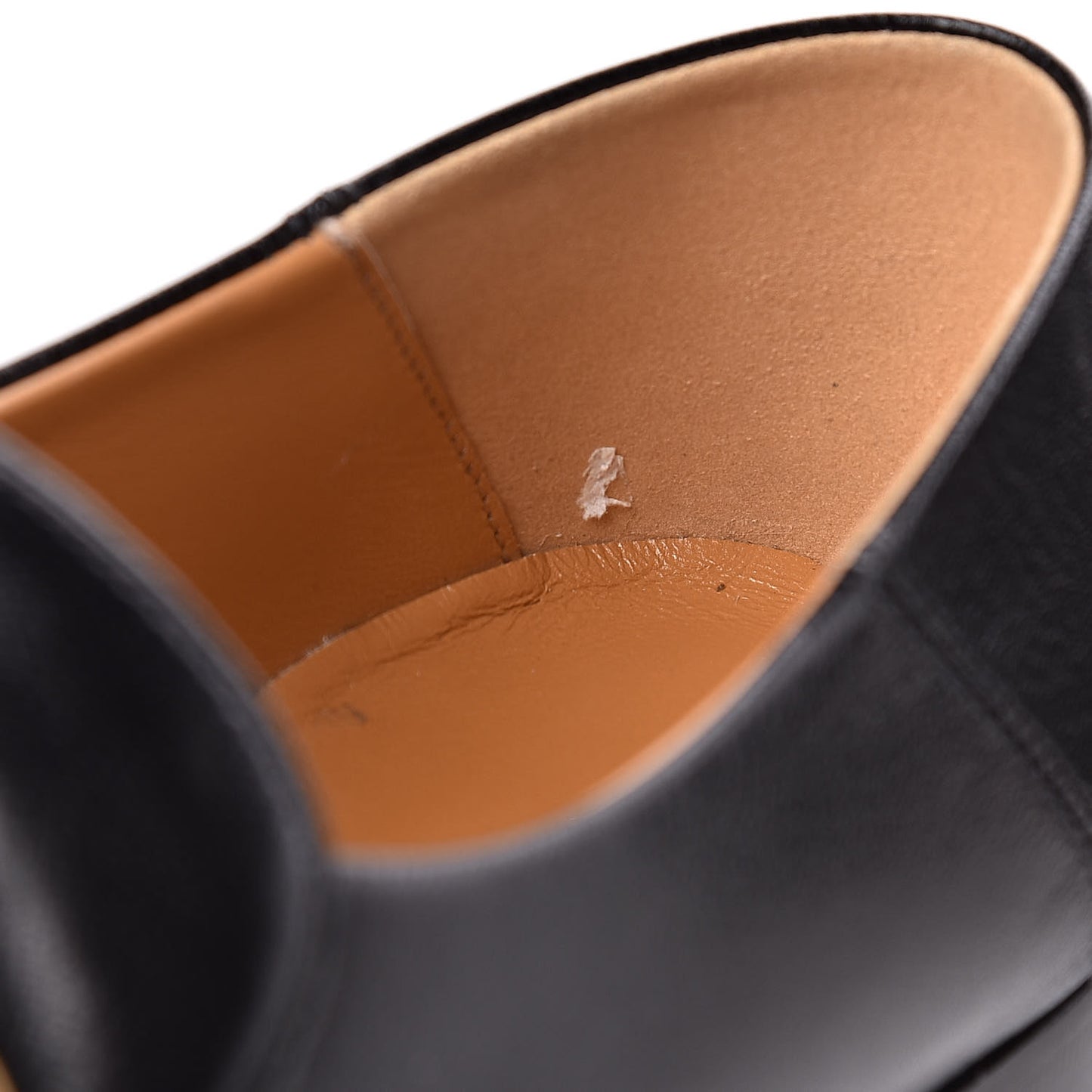 Goatskin Womens Horsebit Mid-Heel Loafers 37.5 Black