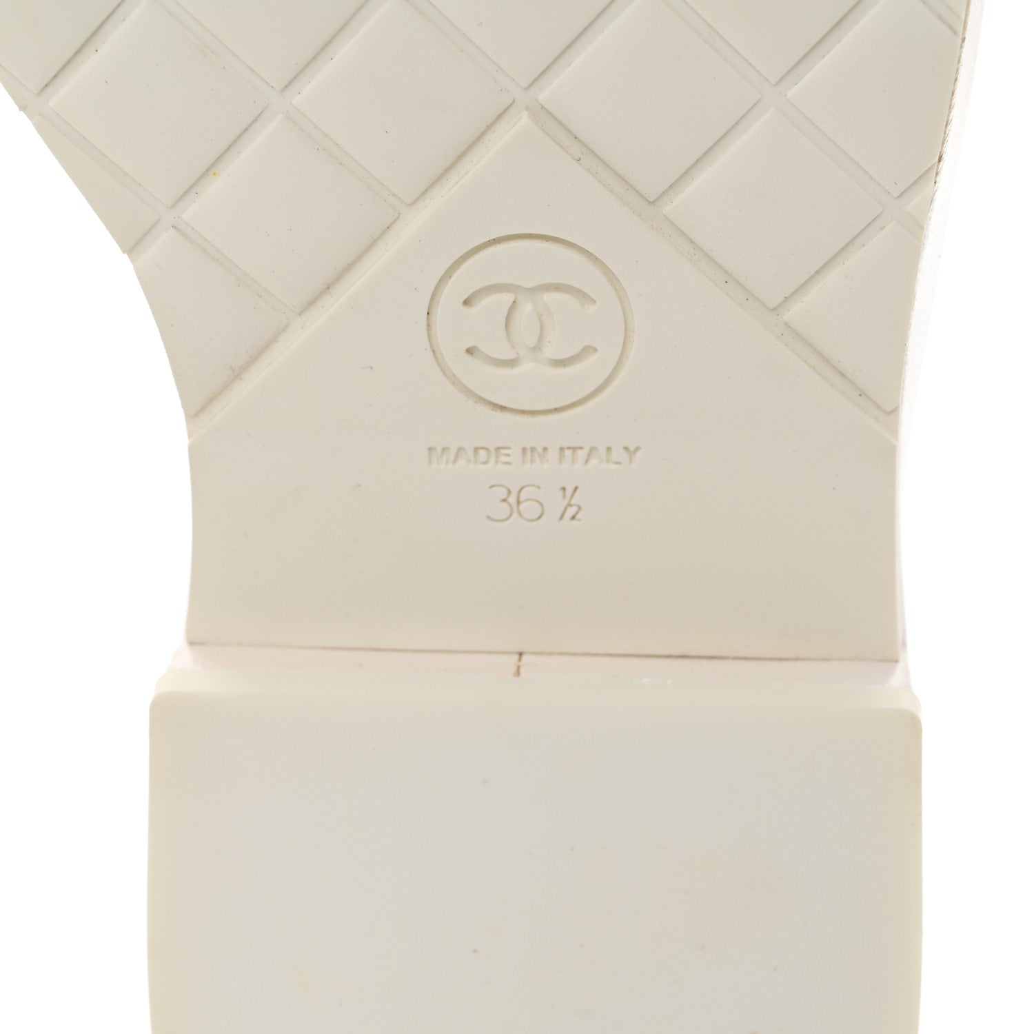 Chanel Lambskin Patent CC Cap Toe Pearl Short Boots 36.5 White Black 8 of 9