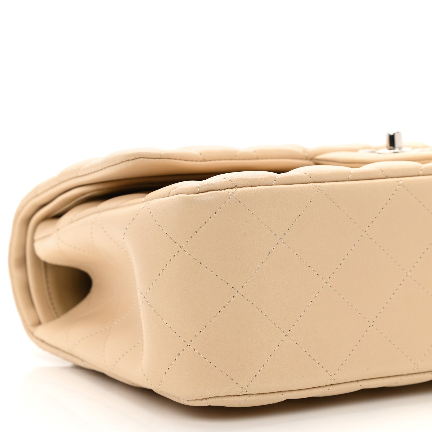 Chanel Lambskin Quilted Jumbo Double Flap Beige 9 of 10