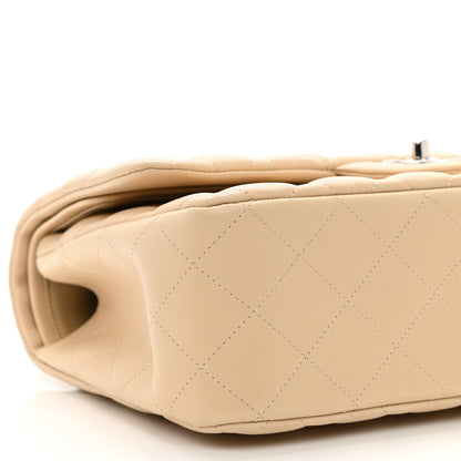 Chanel Lambskin Quilted Jumbo Double Flap Beige 9 of 10