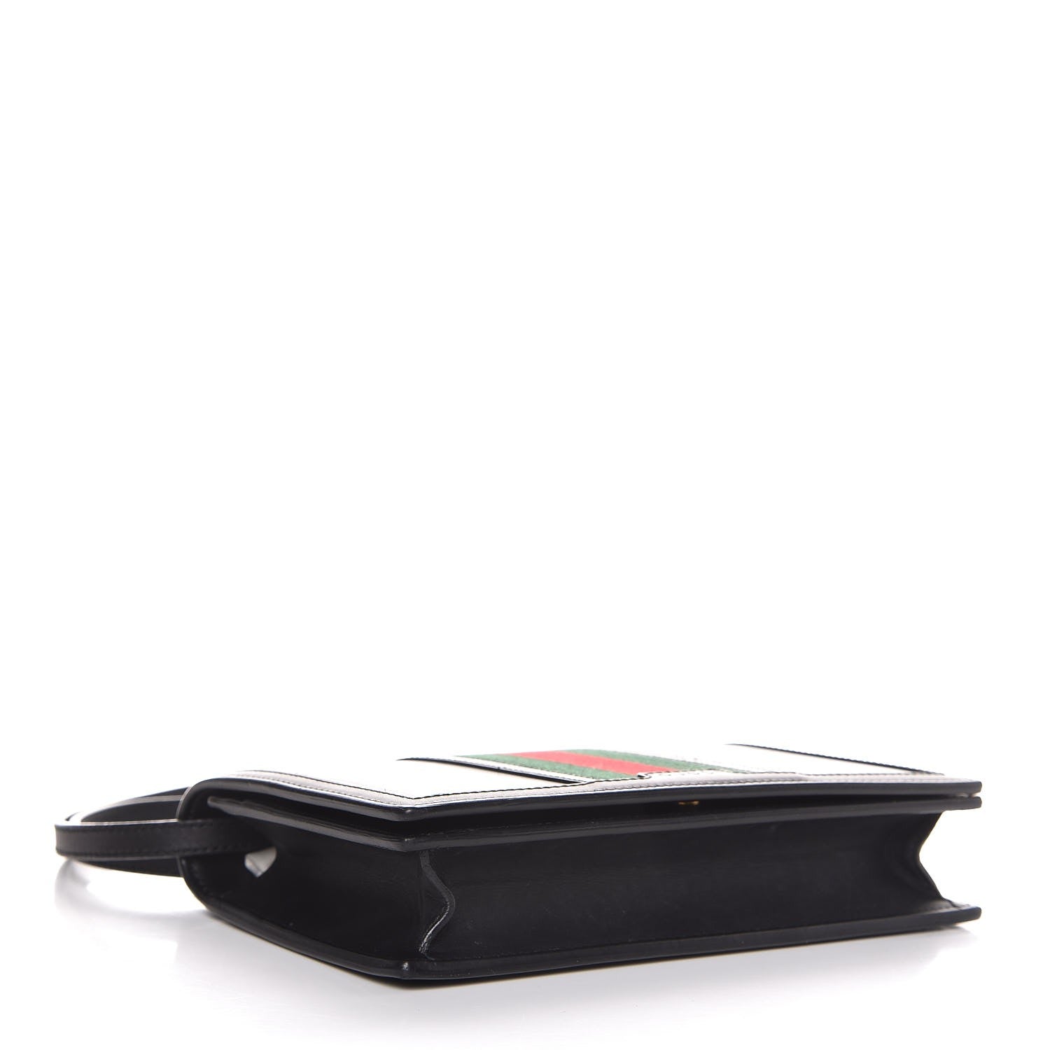 Gucci Calfskin Web Wallet with Strap Black 4 of 11