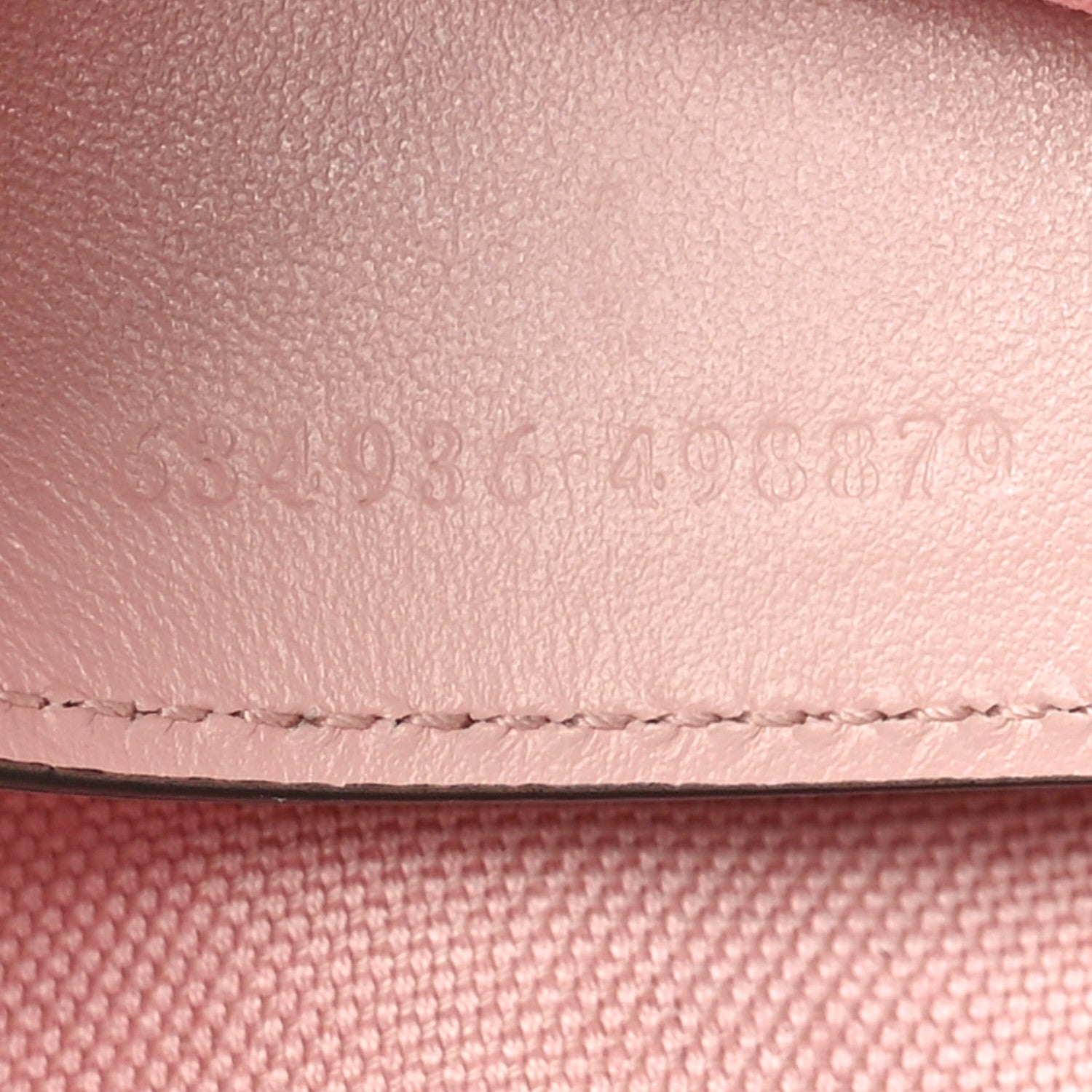 Gucci Calfskin Matelasse Monochrome Mini GG Marmont Chain Shoulder Bag Perfect Pink 7 of 10