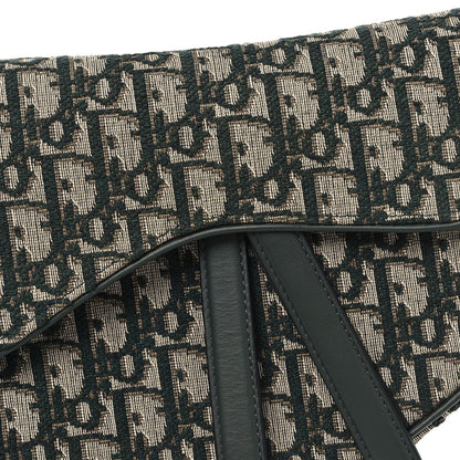 Christian Dior Oblique Saddle Bag Green 7 of 11