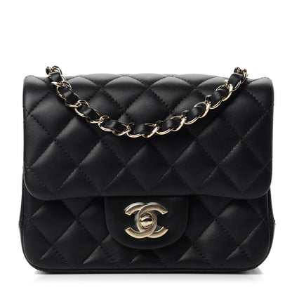 Chanel Lambskin Quilted Mini Square Flap Black 1 of 11
