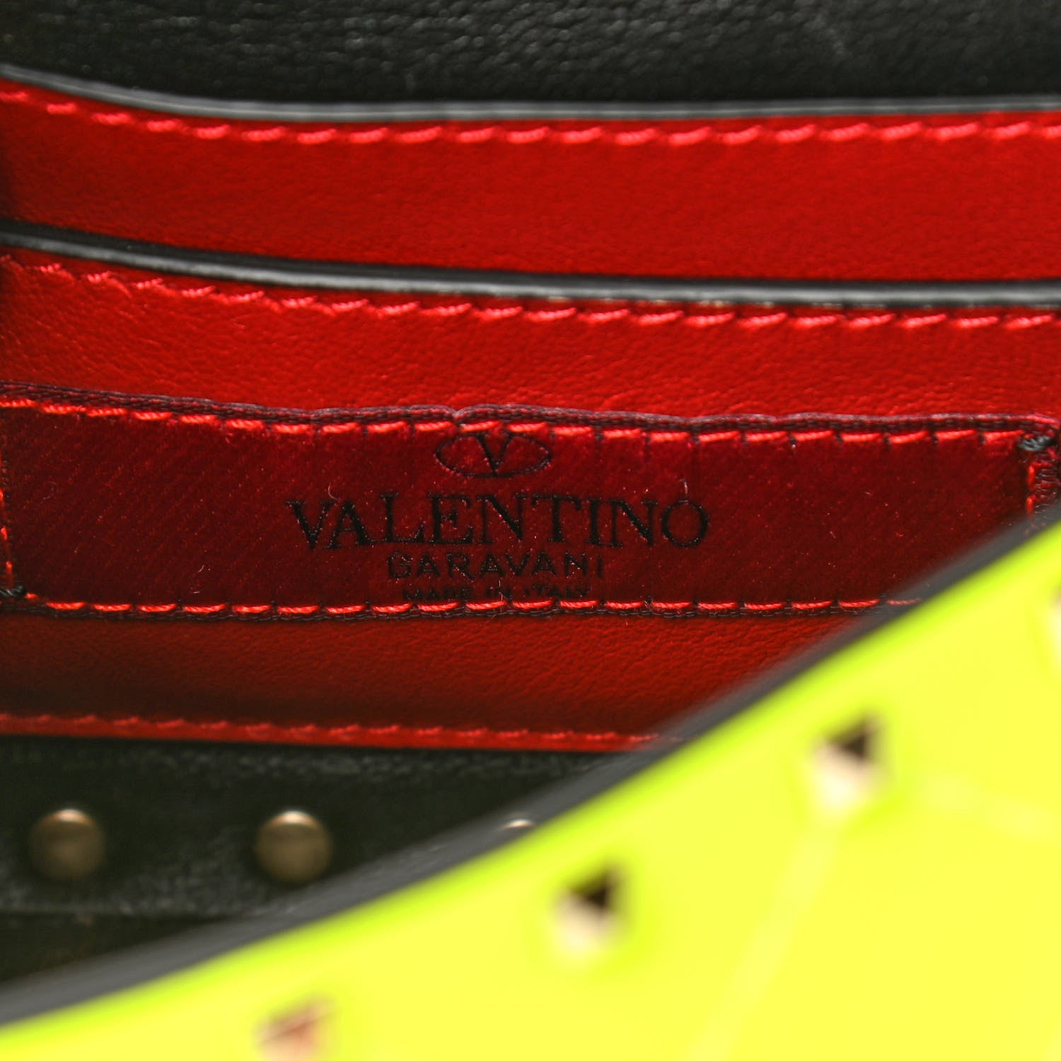 Valentino Garavani Calfskin Micro Rockstud Spike Shoulder Bag Lime 6 of 9