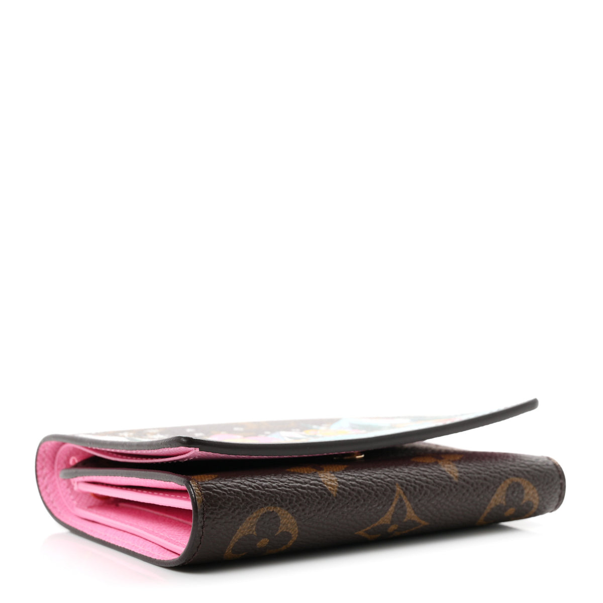 Louis Vuitton Monogram 2023 Christmas Animation Alpine Victorine Wallet Wisteria Pink 4 of 7
