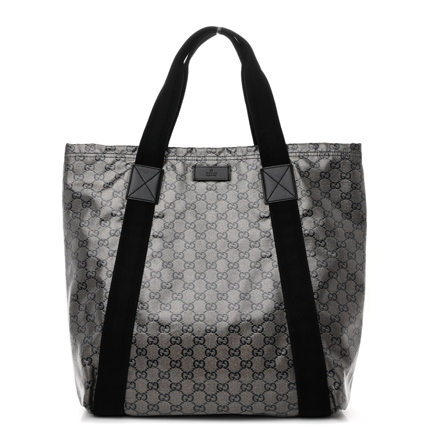 Crystal Monogram Medium Vertical Tote Black