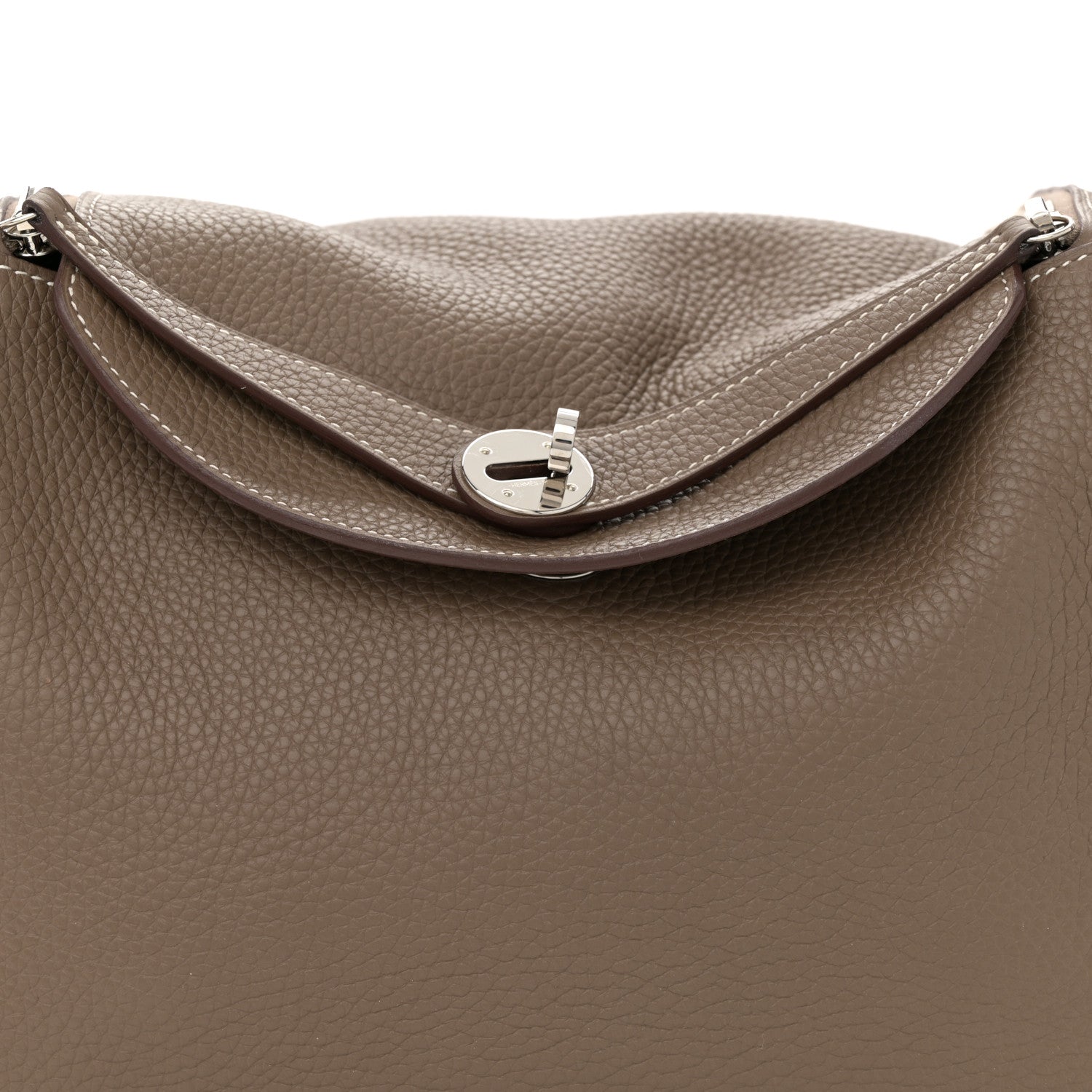 Hermes Taurillon Clemence Lindy 30 Etoupe 8 of 10