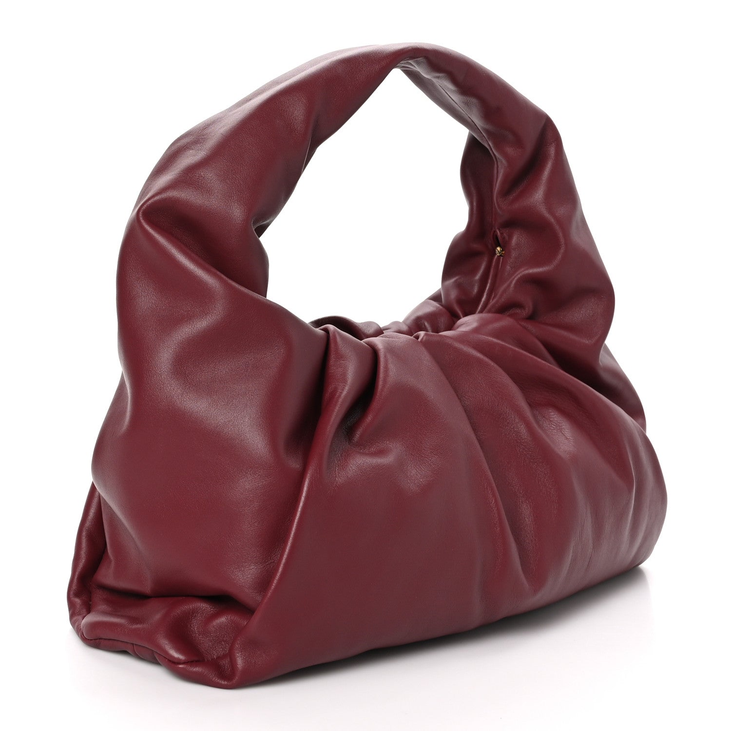 Bottega Veneta Smooth Butter Calfskin Small The Shoulder Pouch Dark Red 3 of 9