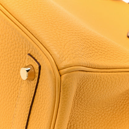 Hermes Togo BIRKIN 30 Jaune Ambre 17 of 19