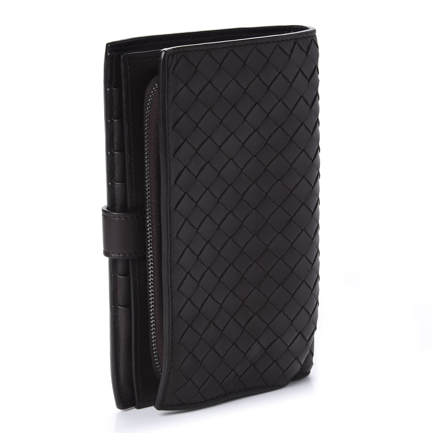 Bottega Veneta Nappa Intrecciato Continental Wallet Ebano 3 of 9