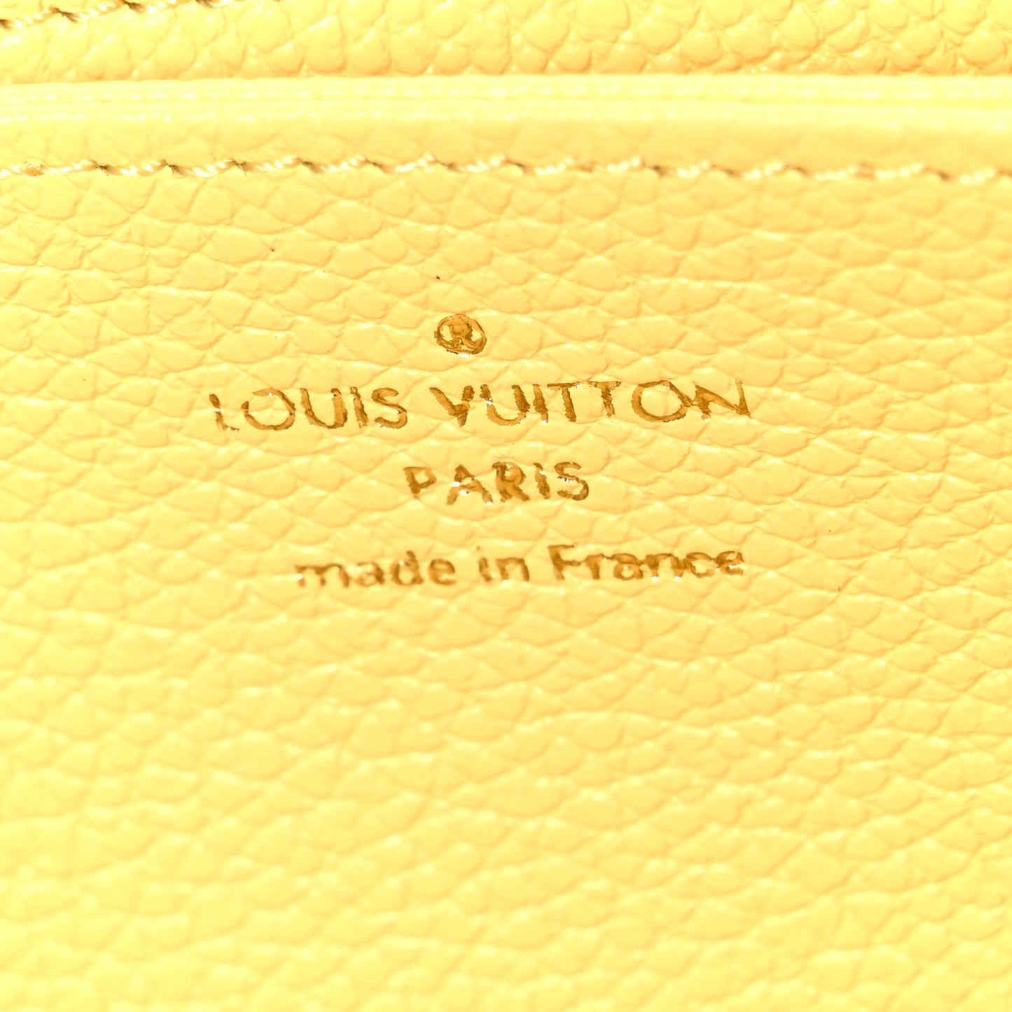 Empreinte Monogram Zippy Wallet Lemon Curd Yellow