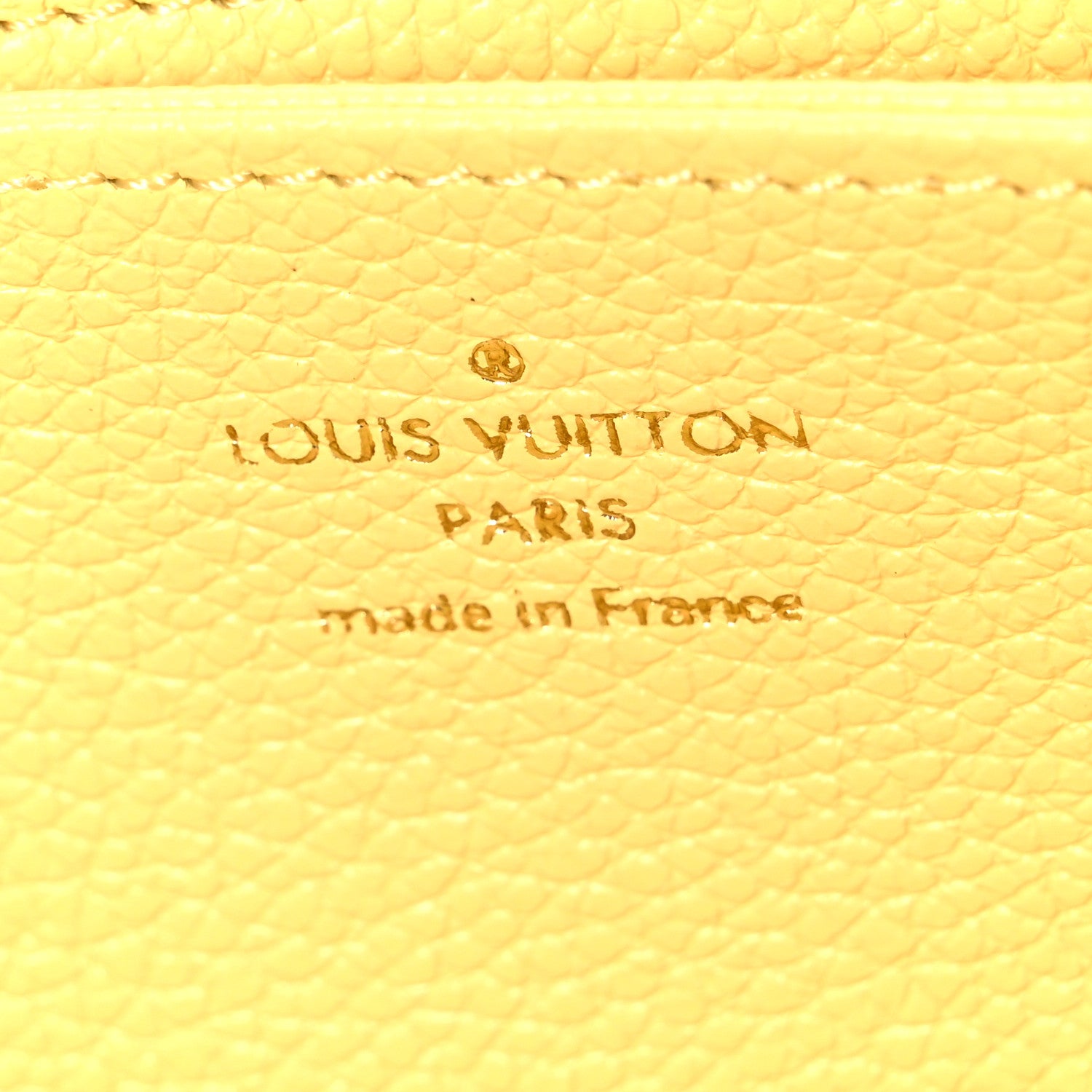 Louis Vuitton Empreinte Monogram Zippy Wallet Lemon Curd Yellow 6 of 6