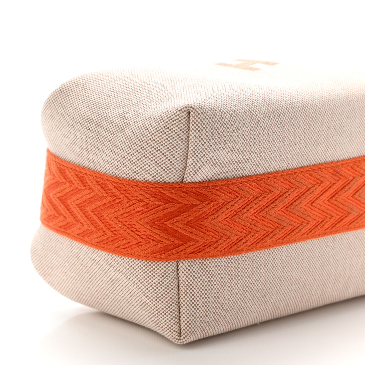 Canvas Small Bride-A-Brac Pouch Natural Orange
