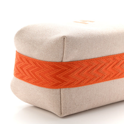 Hermes Canvas Small Bride-A-Brac Pouch Natural Orange 8 of 10