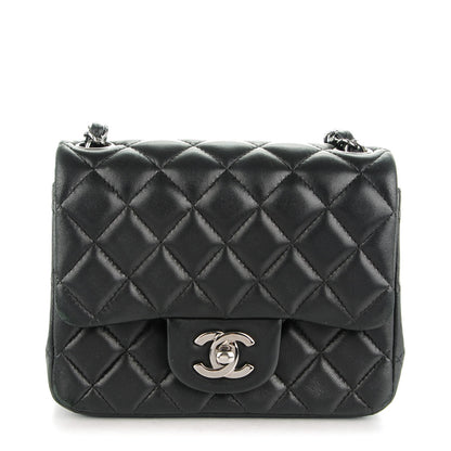 Chanel Lambskin Quilted Mini Square Flap Black 1 of 9