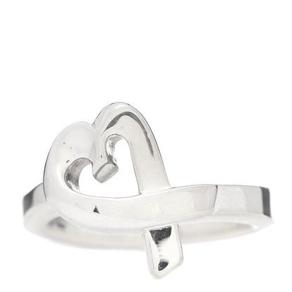Tiffany Sterling Silver Paloma Picasso Loving Heart Ring 51 5.75 1 of 5