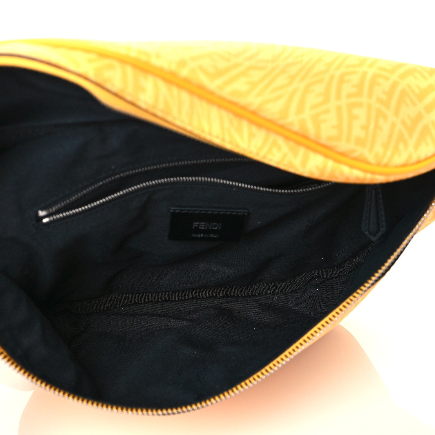 Fendi X SARAH COLEMAN Glazed Fabric Vitello Grace Light Micro FF Vertigo Belt Bag Mimosa 5 of 10