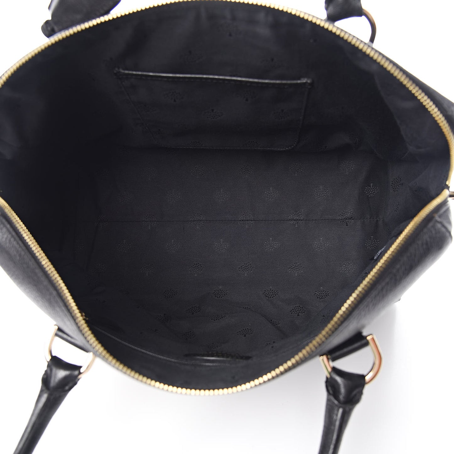 Grainy Leather Medium Del Rey Satchel Black