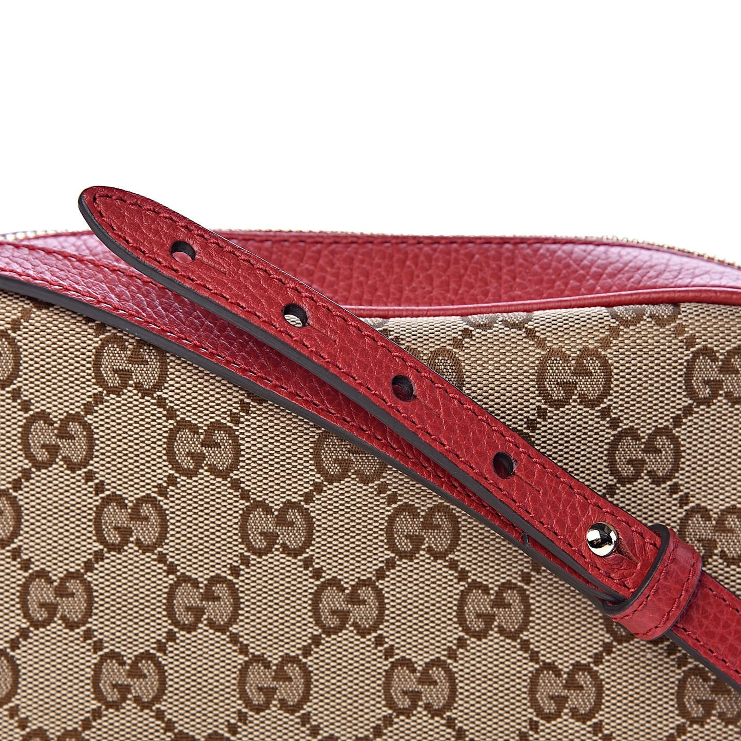 Monogram Mini Bree Messenger Bag Red