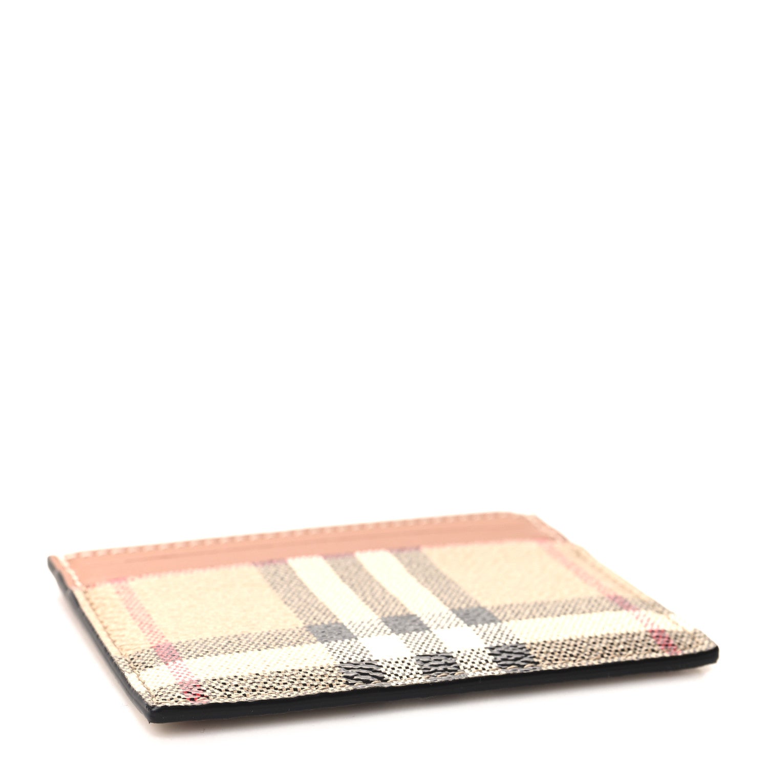 Burberry Smooth Calfskin Vintage Check Sandon Card Holder Archive Beige 4 of 6