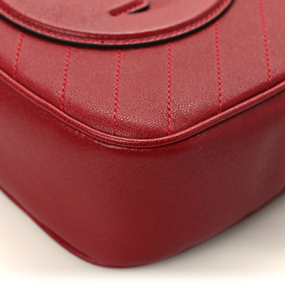 Gucci Sakai Be Green Calfskin Diagonal Stitched Small Blondie Shoulder Bag Rosso 11 of 12