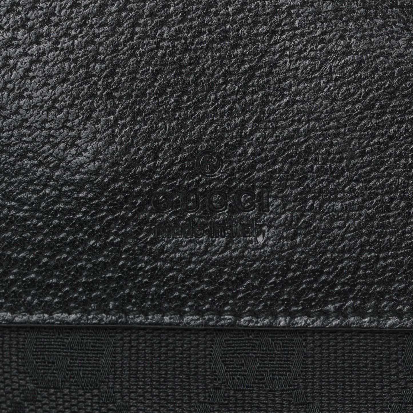 GG Monogram Double Pocket Belt Bag Black