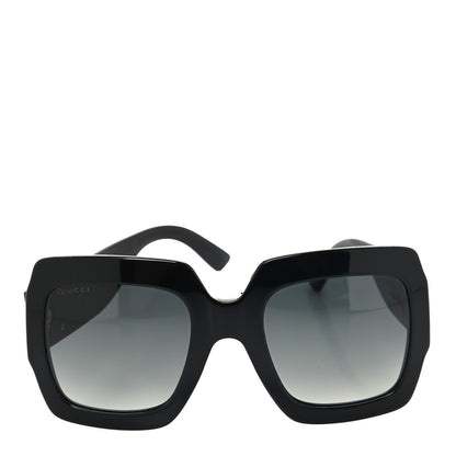 Gucci Square Frame GG0102S Sunglasses Glitter Black 2 of 8