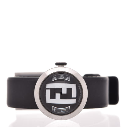 Fendi Stainless Steel Rubber 27mm Bussola Bubble Quartz Watch Black 3 of 12