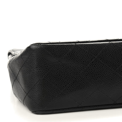 Chanel Caviar Quilted Jumbo Single Flap Black 11 of 16
