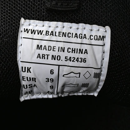 Balenciaga Rubber Mesh Fabric Bicolor Recycled Sole Womens Track Sneakers 39 White Black 7 of 8