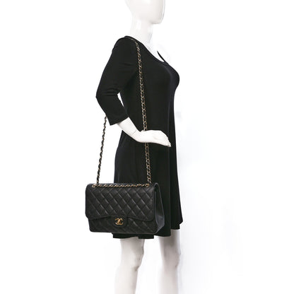 Chanel Caviar Quilted Jumbo Double Flap Black 2 of 11