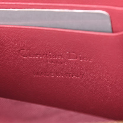 Christian Dior Lambskin Cannage Lady Dior Phone Holder Strawberry Pink 6 of 12