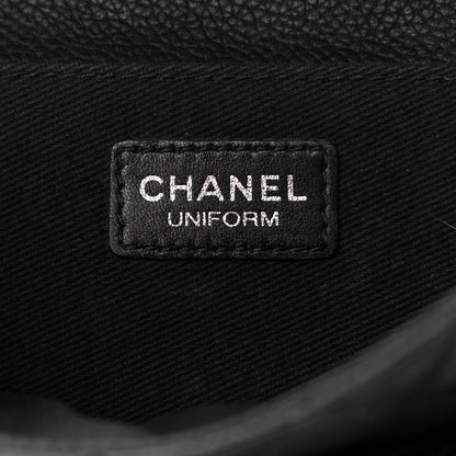 Chanel Grained Calfskin Quilted 2.55 Reissue Flap Belt Bag Clutch Black 6 of 11