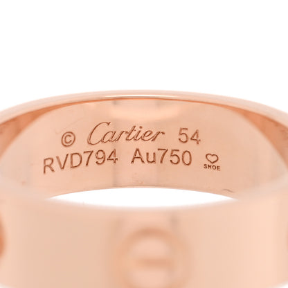 Cartier 18K Pink Gold 5.5mm LOVE Ring 54 7 4 of 4
