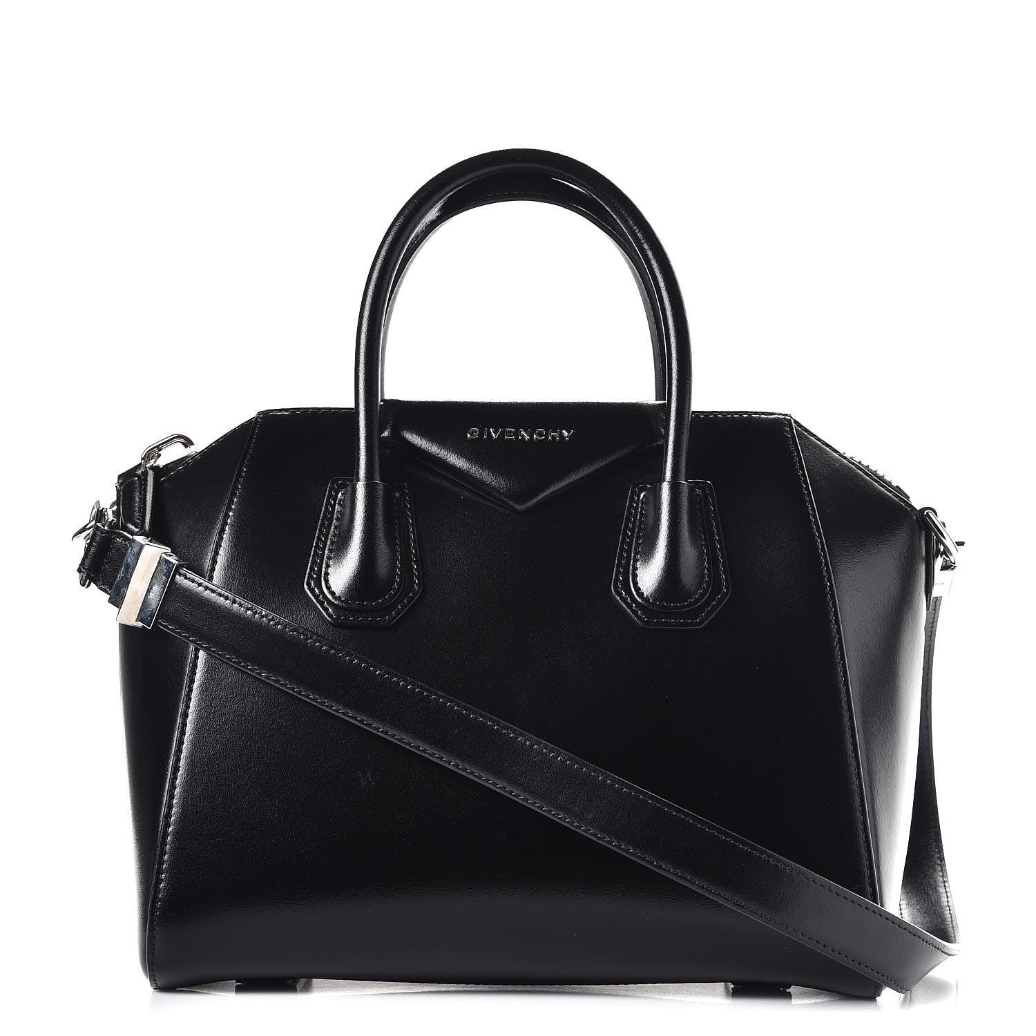 Givenchy Shiny Lord Calfskin Small Antigona Black 1 of 10