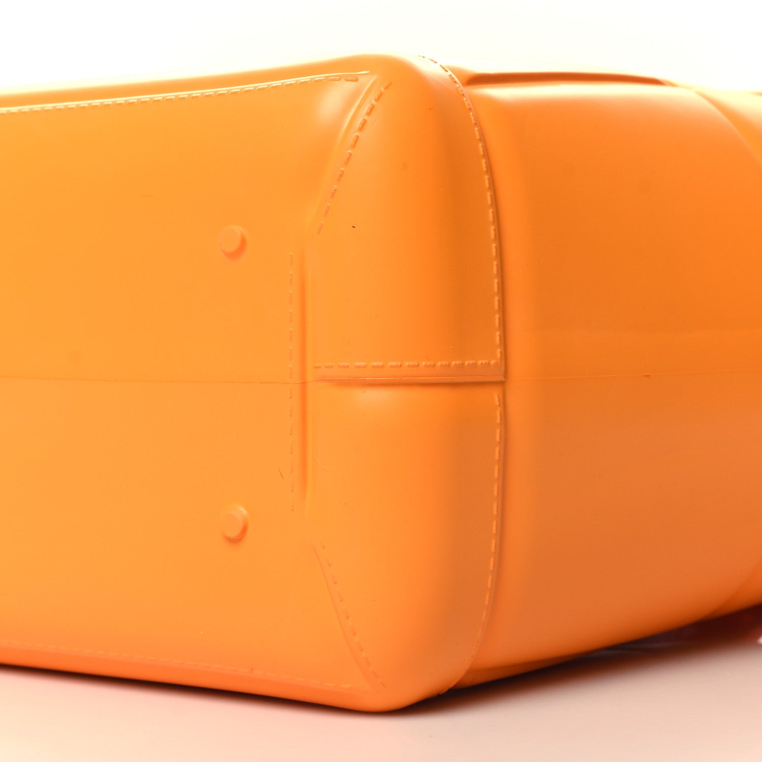 Bottega Veneta Rubber Maxi Intrecciato Medium Arco Tangerine 9 of 9