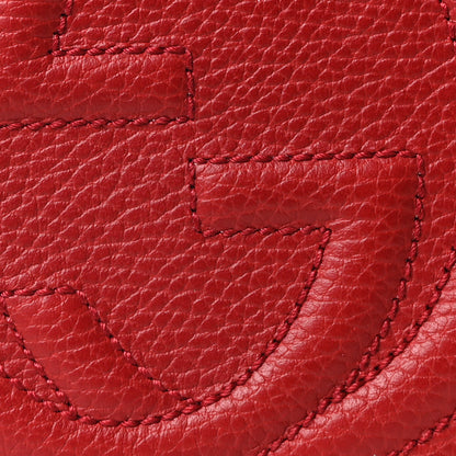Gucci Dollar Calfskin Small Soho Disco Bag Hibiscus Red Mystic White Blue 8 of 10