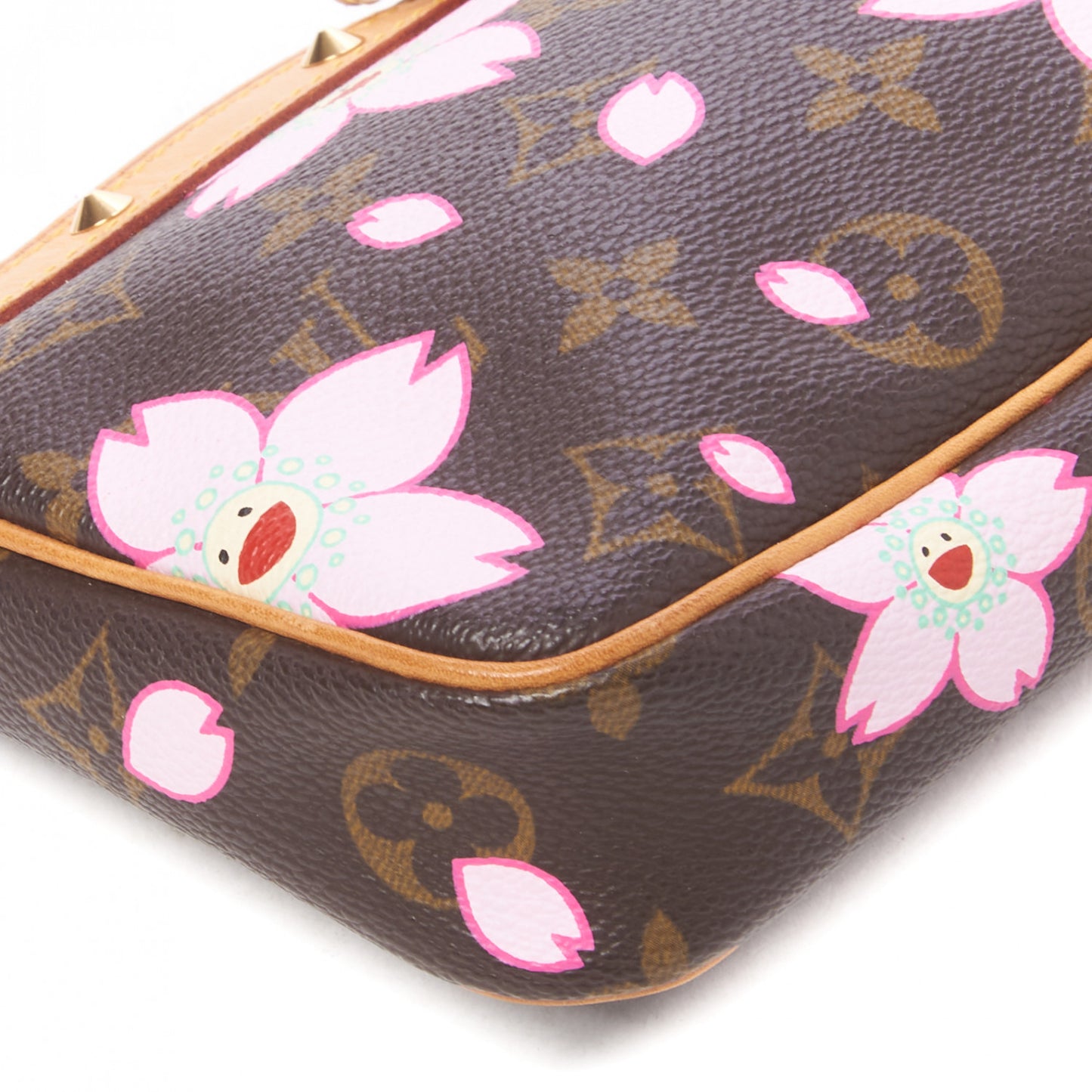 Monogram Cherry Blossom Pochette Accessories Brown