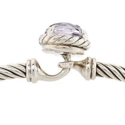 David Yurman Sterling Silver Black Orchid 3mm Chatelaine Bracelet 4 of 4