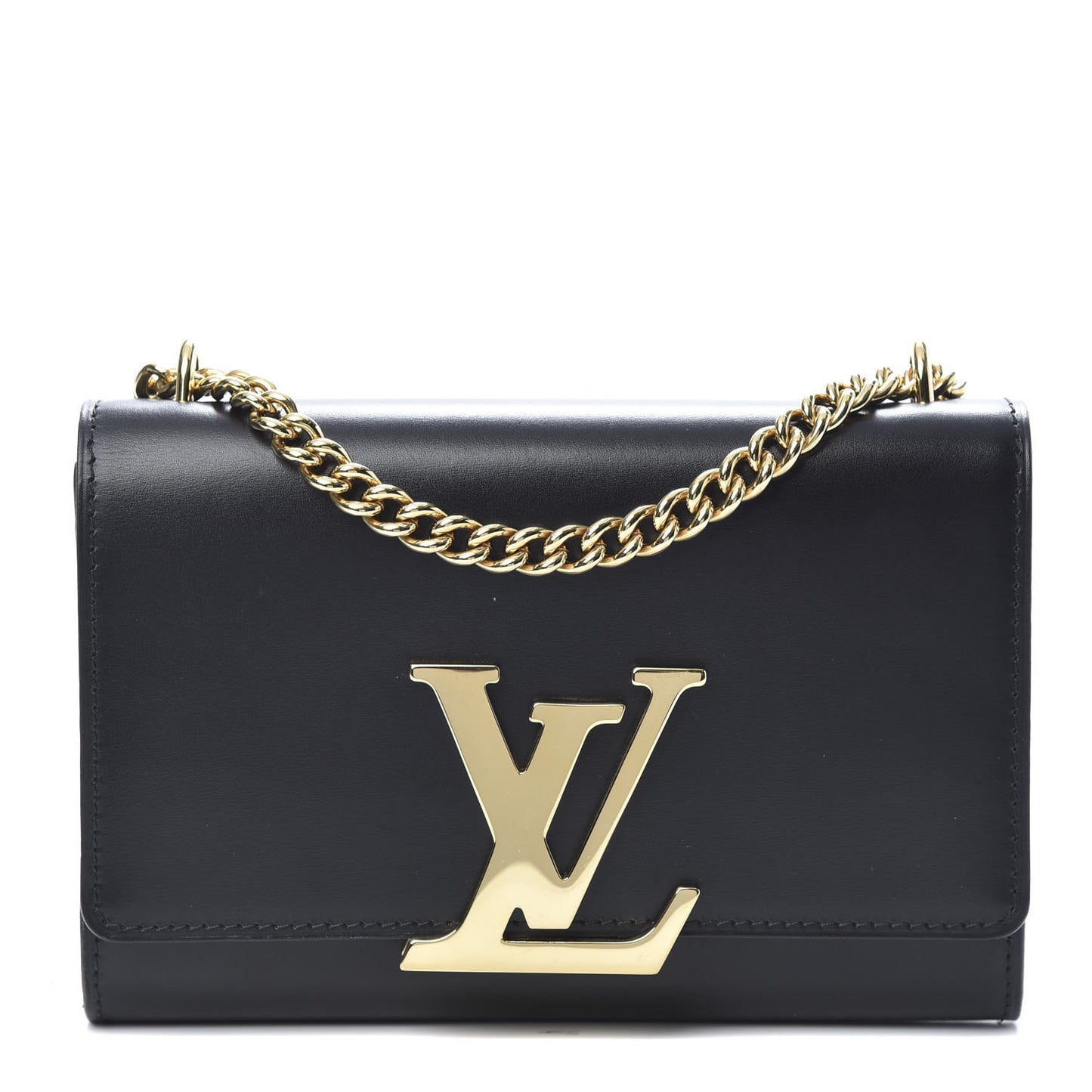 Calfskin Chain Louise MM Black