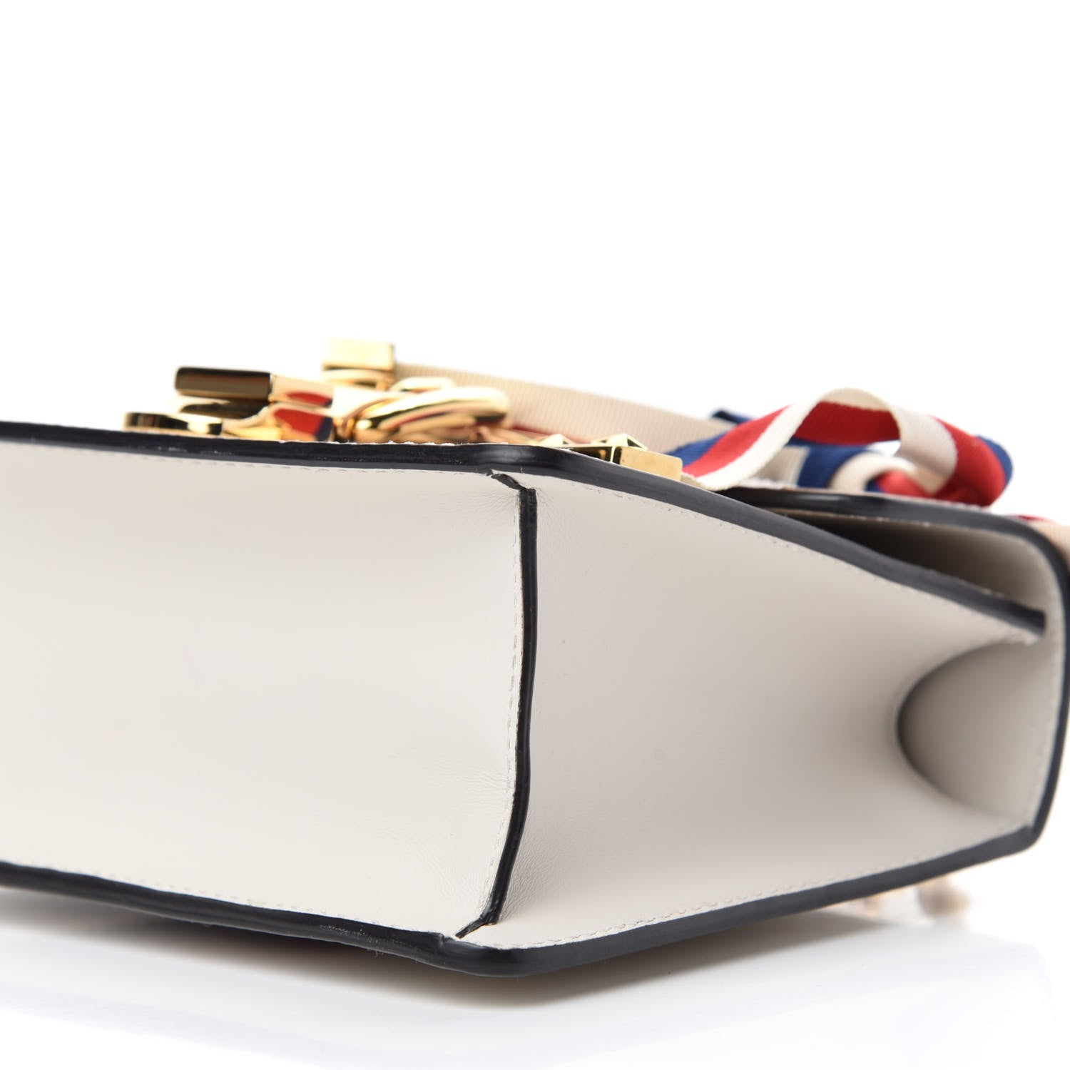 Gucci Calfskin Mini Sylvie Chain Shoulder Bag White 7 of 11