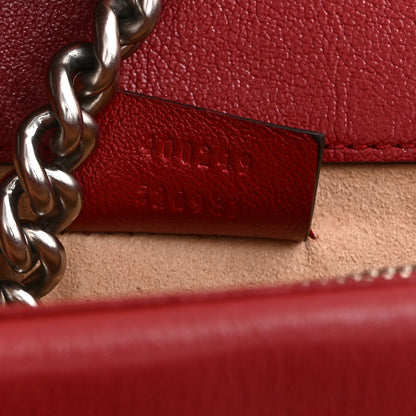 Gucci Tweed GG Monogram Small Dionysus Shoulder Bag White Black Romantic Cherry 7 of 11