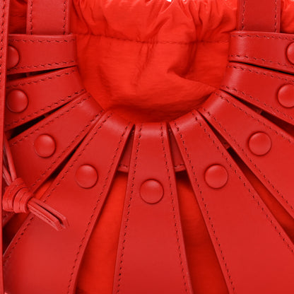 Bottega Veneta French Calfskin Small Shell Bag Chili Tomato 7 of 9