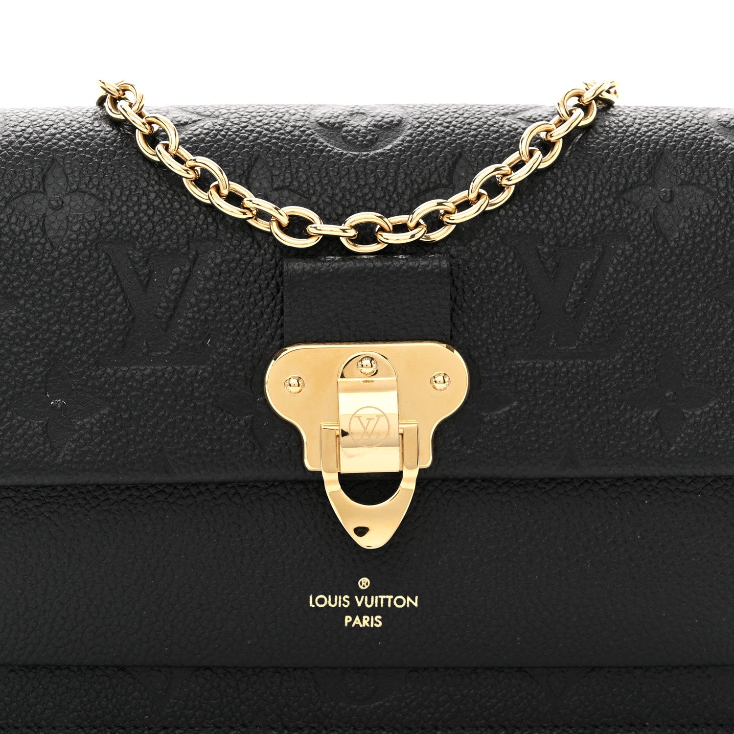 Louis Vuitton LOUIS VUITTON Empreinte Vavin Chain Wallet Black 9 of 9