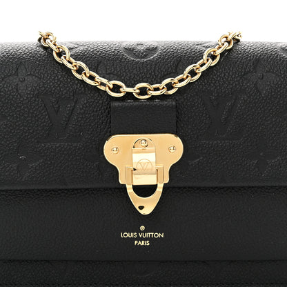 Louis Vuitton LOUIS VUITTON Empreinte Vavin Chain Wallet Black 9 of 9