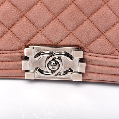Chanel Caviar Quilted Medium Boy Flap Light Pink 12 of 20
