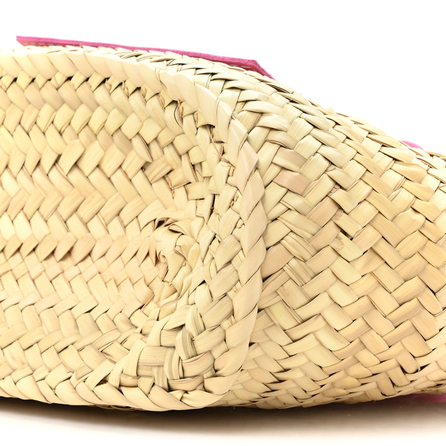 Jacquemus Raffia Le Petit Panier Soli Neon Pink 9 of 14